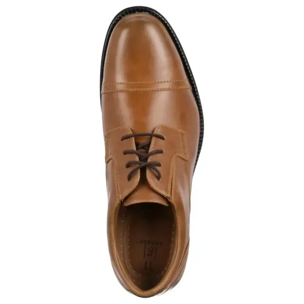 GEORGE Men's Branford Brown Casual Dress Oxford Shoes W/Comfort Insoles Size 13